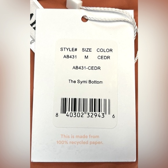 NWT Andie Symi Bikini Bottom in Cedar (Coral), Size Medium. - Picture 10 of 14